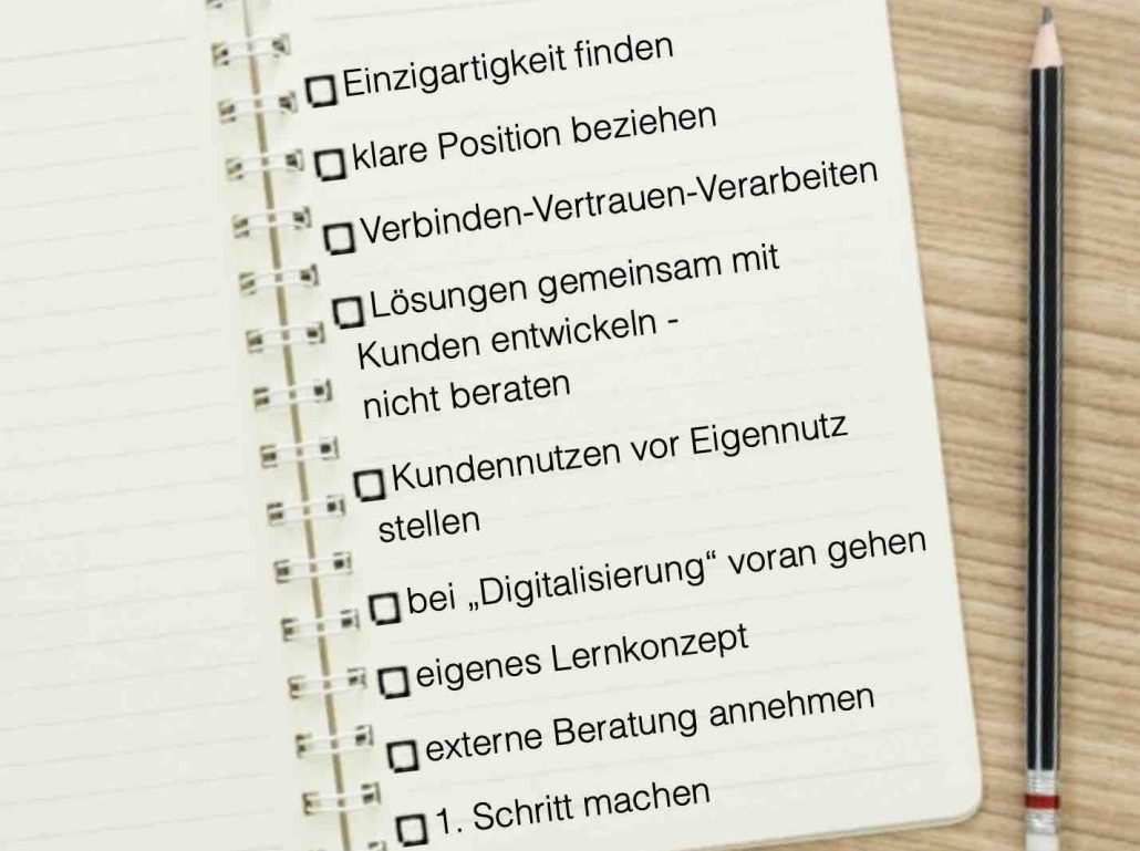 Checkliste Neue Wege Gehen Als Berater | Dr. Klaus Reichert Business ...