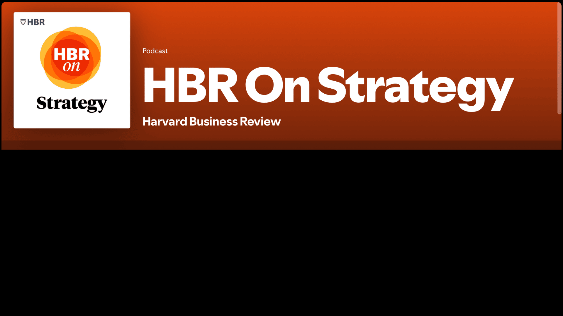 HBR on Strategy